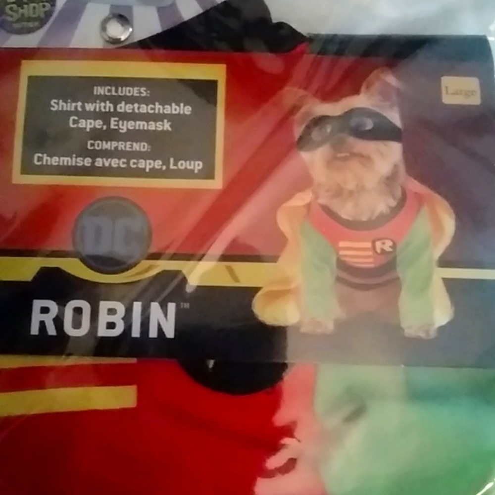Dog Shirt with detachable Cape, Eyemask